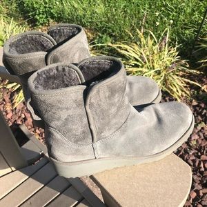 LAST CALL!!!UGG KRISTEN WEDGE BOOTIE GRAY SIZE 6.5